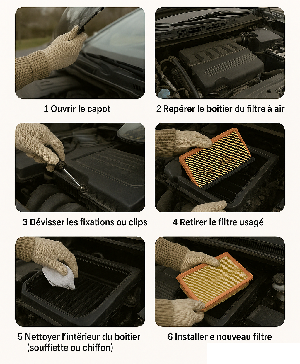 Remplacer le filtre à air / changement filtre à air france casablanca Maroc 
